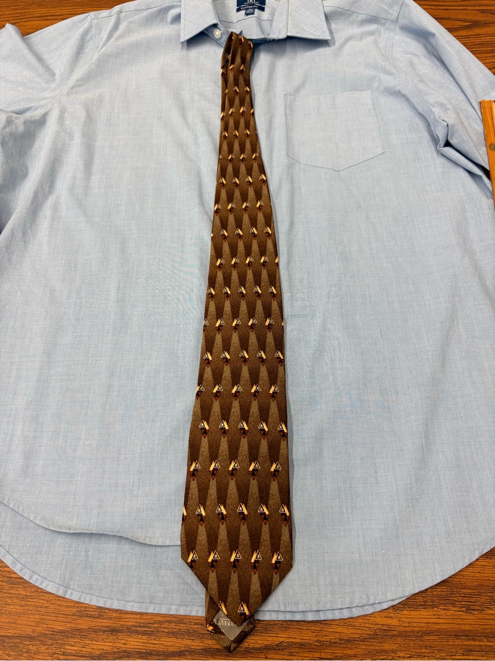 Vintage Men's Davidsons Patterned Silk Tie